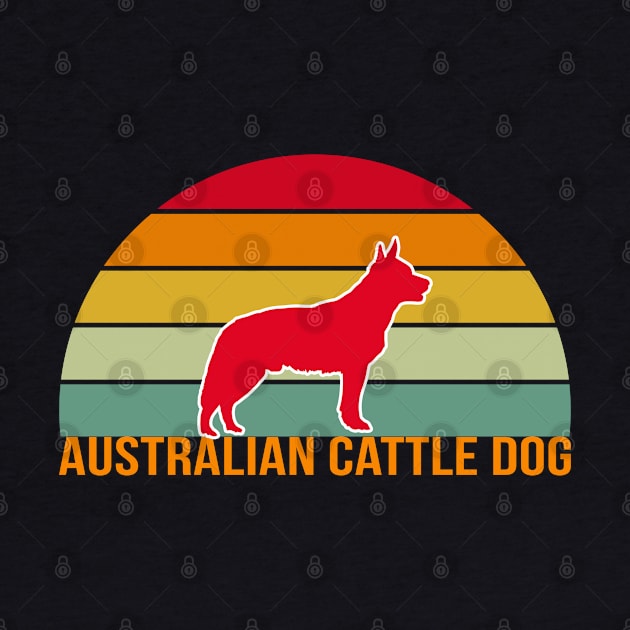 Australian Cattle Dog Vintage Silhouette by seifou252017